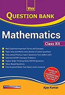 Question Bank For Mathematics 2018, Class Xii
