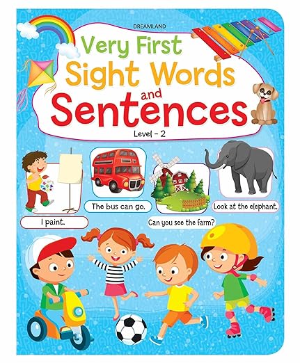 Very First Sight Words Sentences Level - 2 Book For Kids