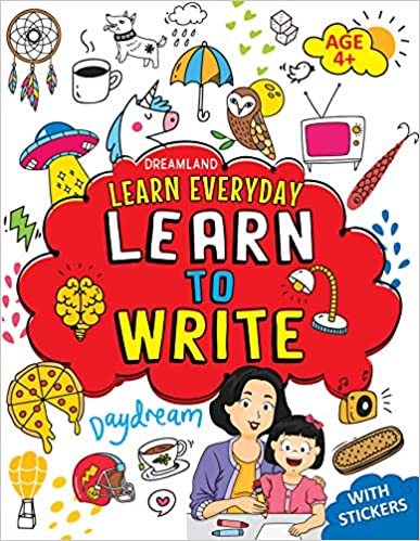 Learn To Write Activity Book Age 4+ With Stickers - Learn Everyday Series For Children