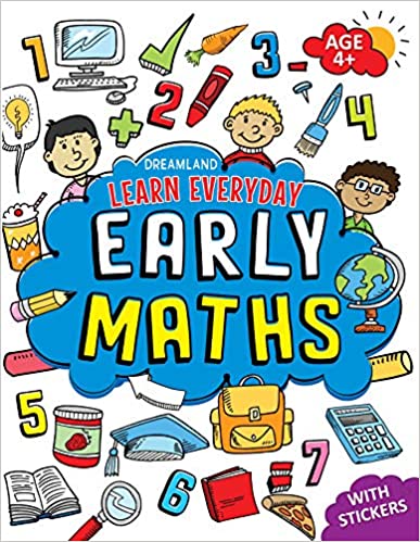 Early Maths Activity Book Age 4+ With Stickers - Learn Everyday Series For Children
