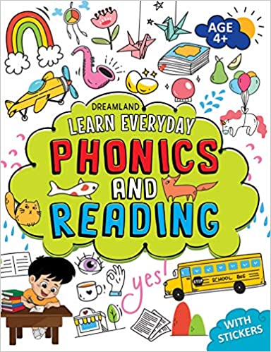 Phonics And Reading Activity Book Age 4+ With Stickers - Learn Everyday Series For Children