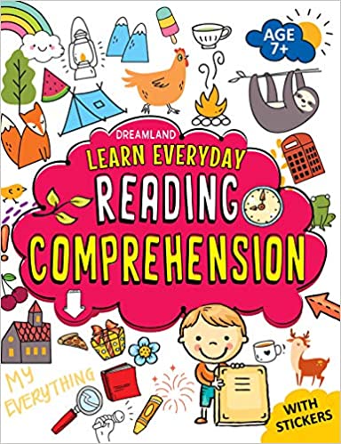 Reading Comprehension Activity Book Age 7+ With Stickers - Learn Everyday Series For Children