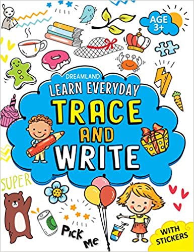 Trace And Write Activity Book Age 3+ With Stickers - Learn Everyday Series For Children