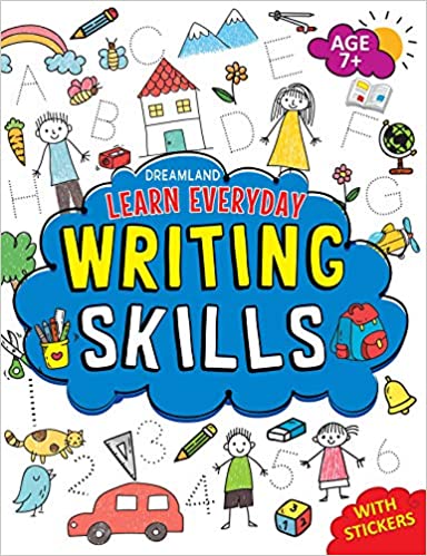 Writing Skills Activity Book Age 7+ With Stickers - Learn Everyday Series For Children