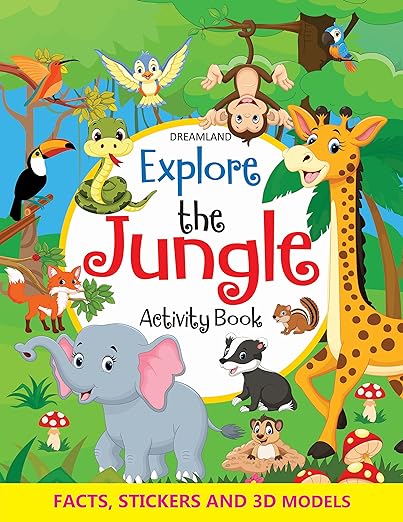 Explore The Jungle Activity Book With Stickers And 3d Models