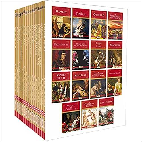 William Shakespeare (set Of 15 Books) - Hamlet, The Tempest, Othello, The Merchant Of Venice, The Comedy Of Errors, Richard Iii, Much Ado About ... Dream, Antony And Cleopatra, Twelfth Night
