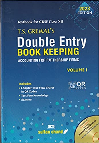 T.s. Grewal's Double Entry Book Keeping: Accounting For Notforprofit Organizations And Partnership Firms (vol. 1) Textbook For Cbse Class 12