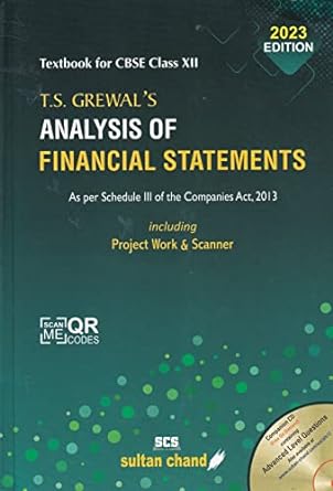 T.s. Grewal's Analysis Of Financial Statements: Textbook For Cbse Class 12