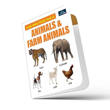 Young Minds Padded Book For Kids - Animals & Farm Animals