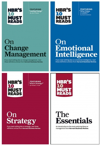 Hbrs 10 Must Reads Leadership Collection 4 Books Set - The Essentials Emotional Intelligence Strategy Change Management