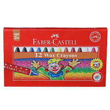Faber Castell - Pack Of 12, 57 Mm Regular Wax Crayons