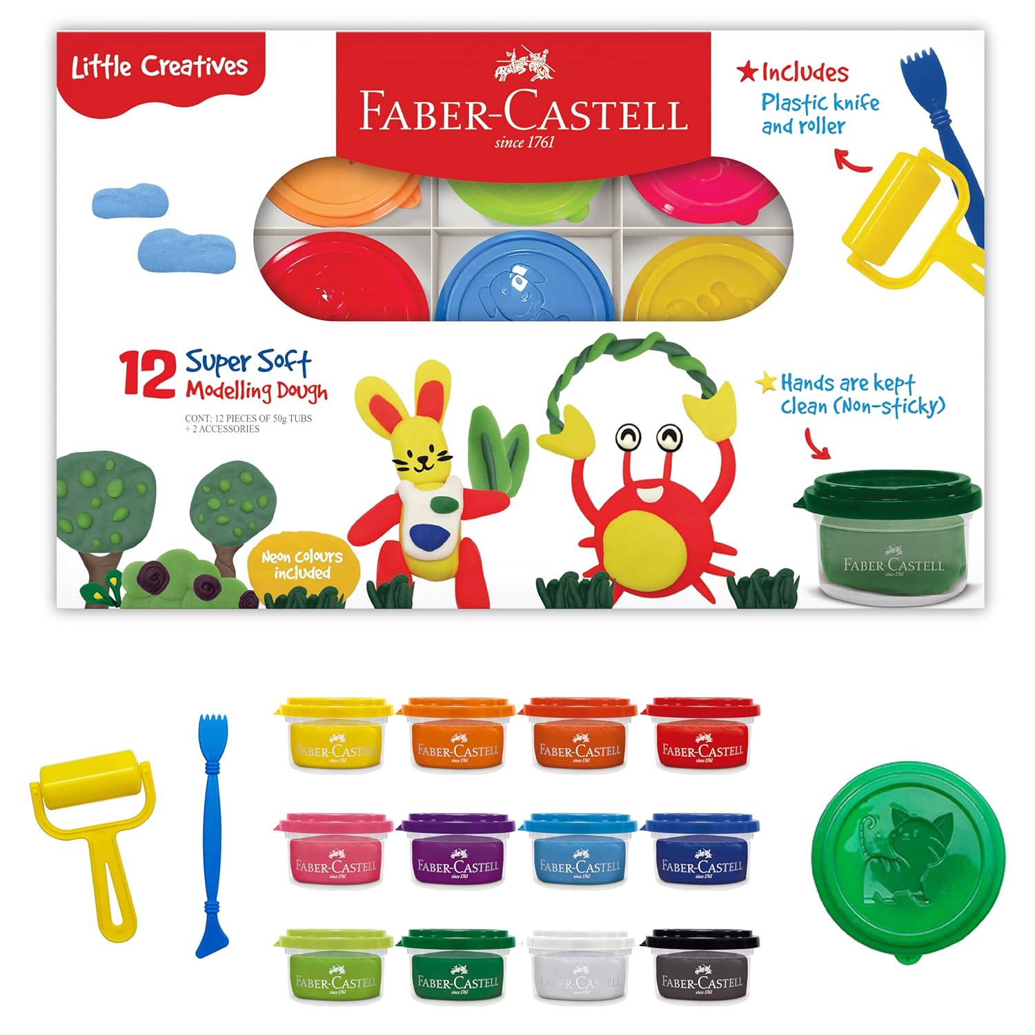 Faber-castell Modelling Dough Set Of 12