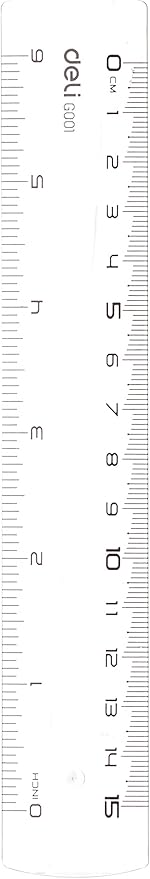 Ruler, 15 Cm Length, Transparent